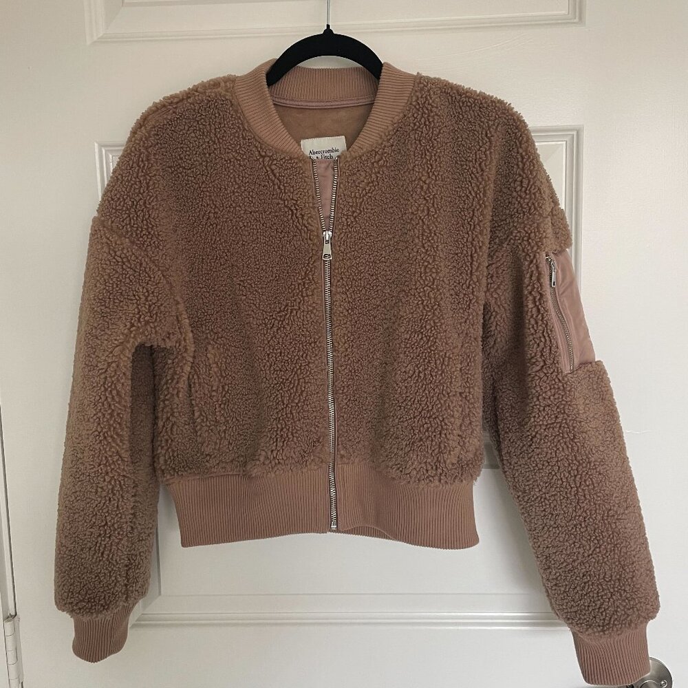 Abercrombie Sherpa Bomber Jacket size Small
